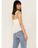 Image #4 - Shyanne Women's Flutter Sleeve Tank, White, hi-res
