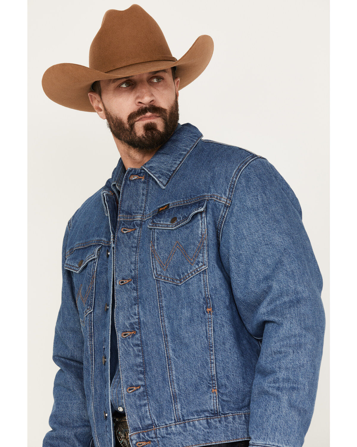 Product Name:  Wrangler Men's Serape Lined Denim Jacket