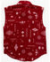 RANK 45 Toddler Girls' Southwestern Print Sleeveless Shirt, Red, hi-res