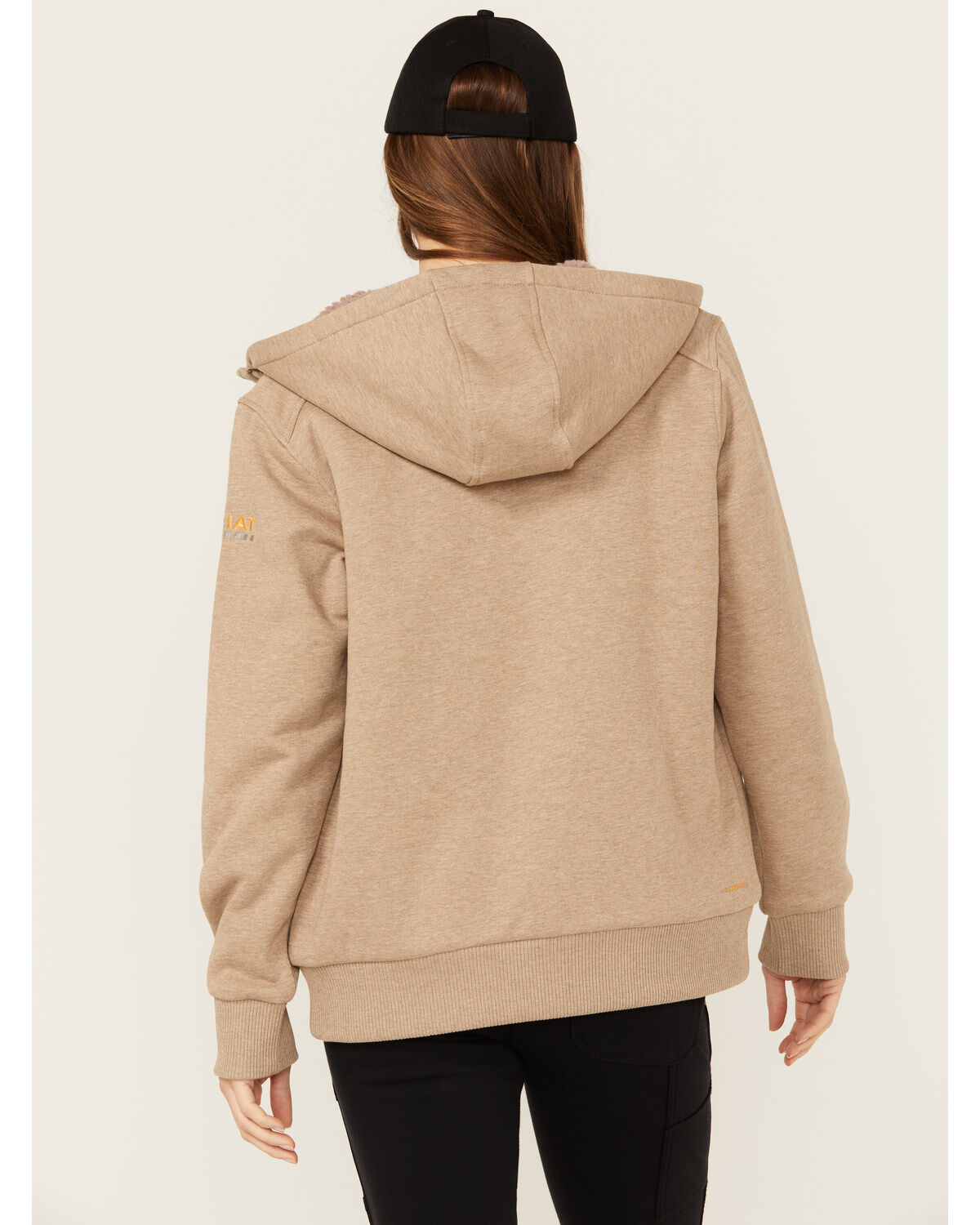 Image #4 - Ariat Women's Rebar All-Weather Sherpa Full Zip Jacket, Beige, hi-res