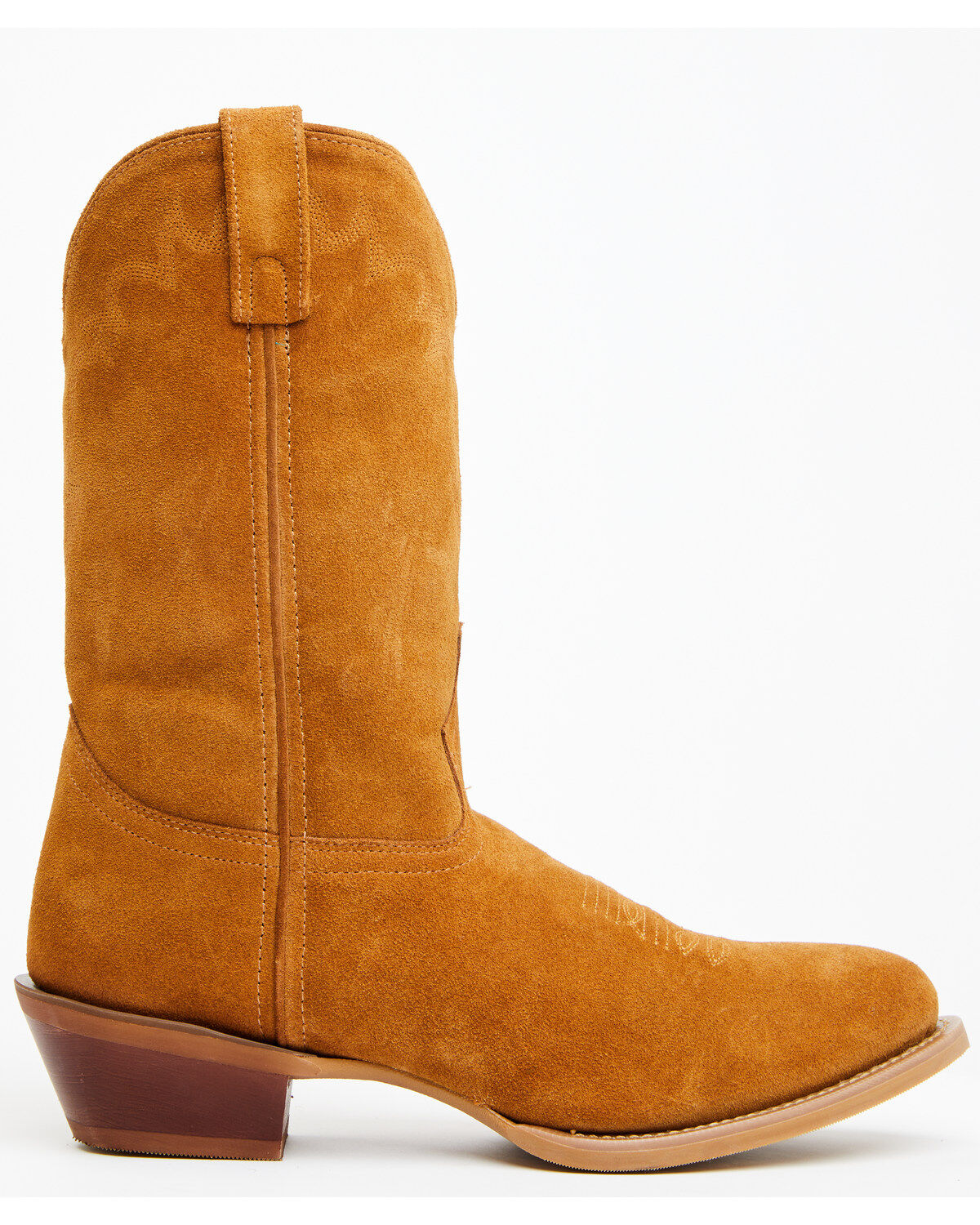 Image #2 - Laredo Men's Larkin Suede Water Resistant Western Boots - Round Toe, Honey, hi-res
