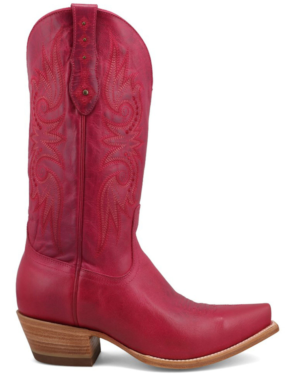 Image #2 - Black Star Women's Paradise Western Boot - Snip Toe, Fuchsia, hi-res