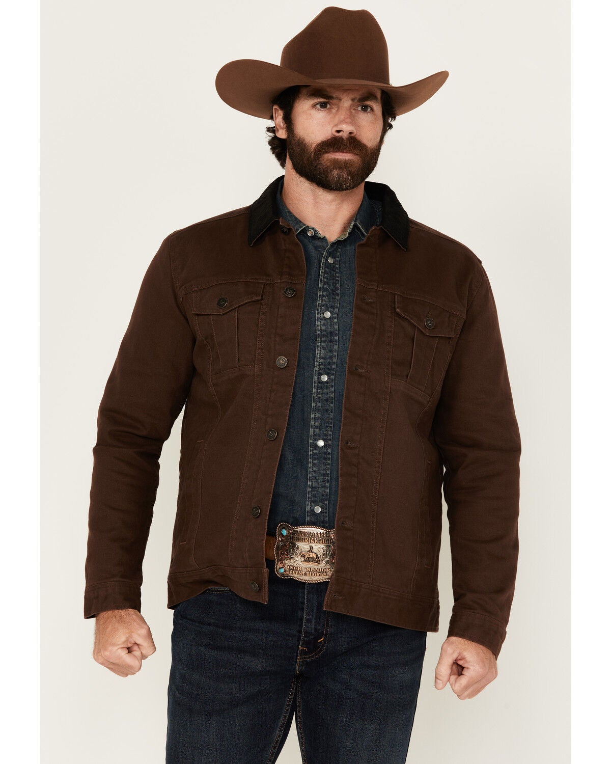 Cody James Men's Ozark 2.0 Rancher Jacket, Brown, hi-res