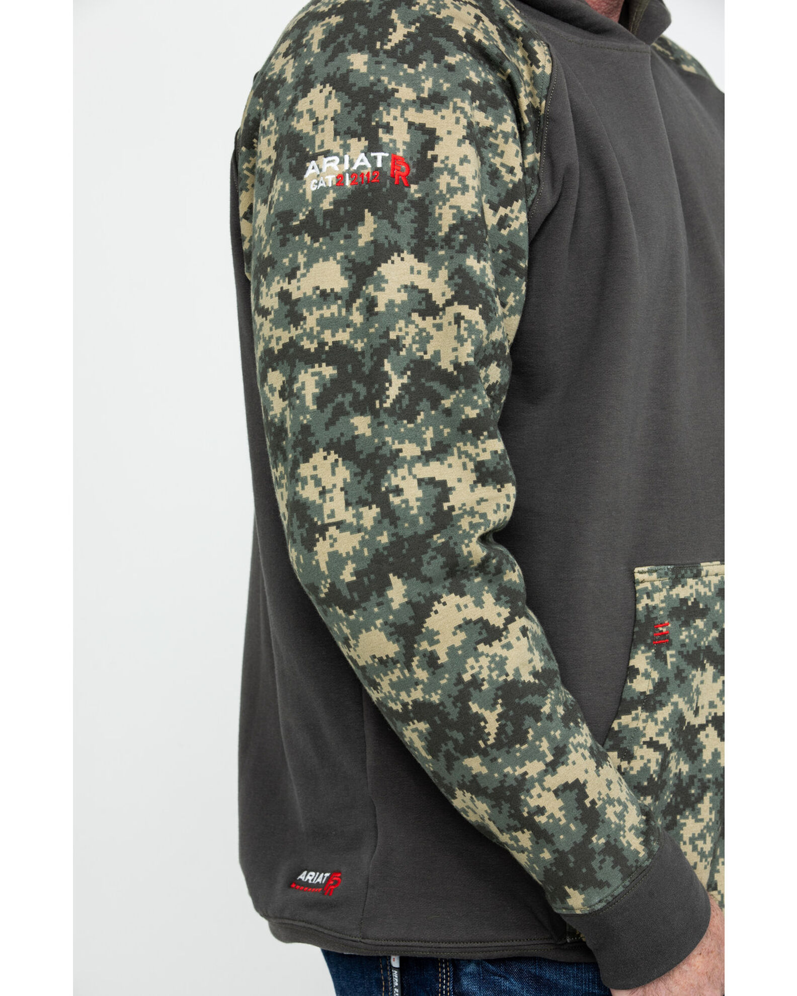 Ariat Men s FR DuraStretch Patriot Work Hoodie Sage Digi Camo