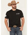 Image #1 - Grunt Style Men's Flag Short Sleeve Graphic T-Shirt, Black, hi-res