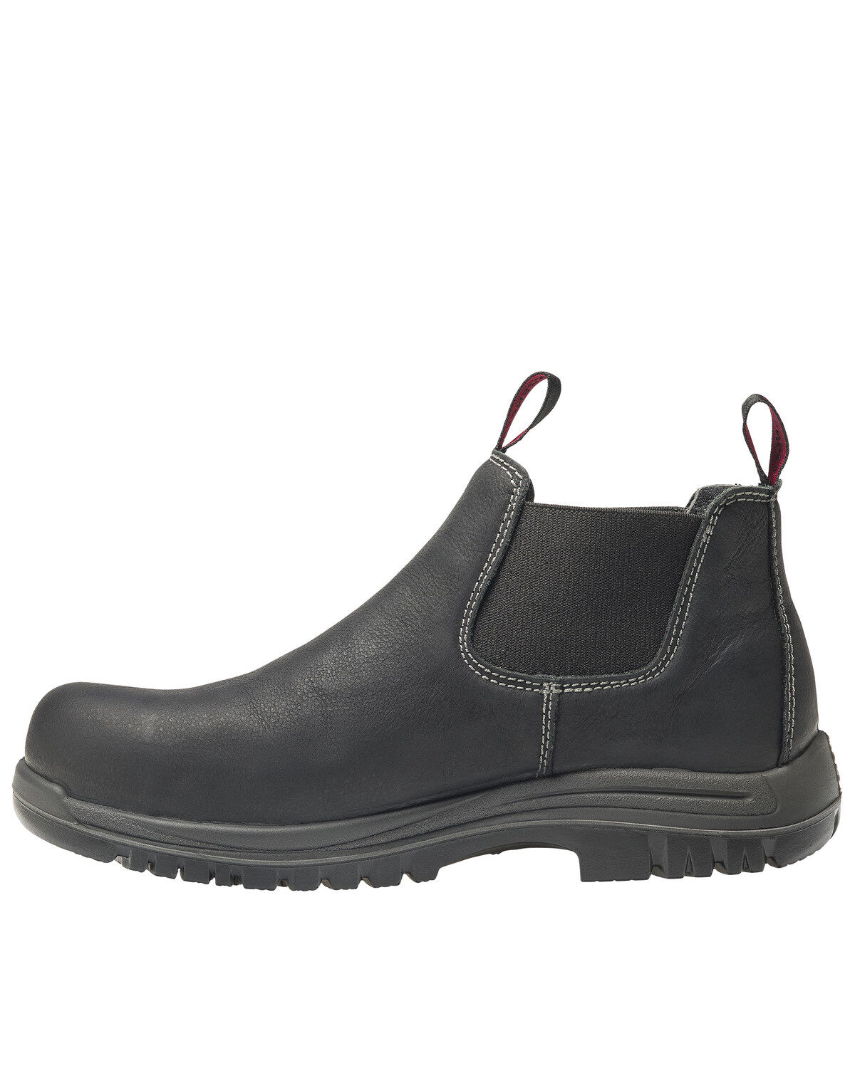 Image #3 - Avenger Men's Foreman Pull On Work Boots - Composite Toe, Black, hi-res
