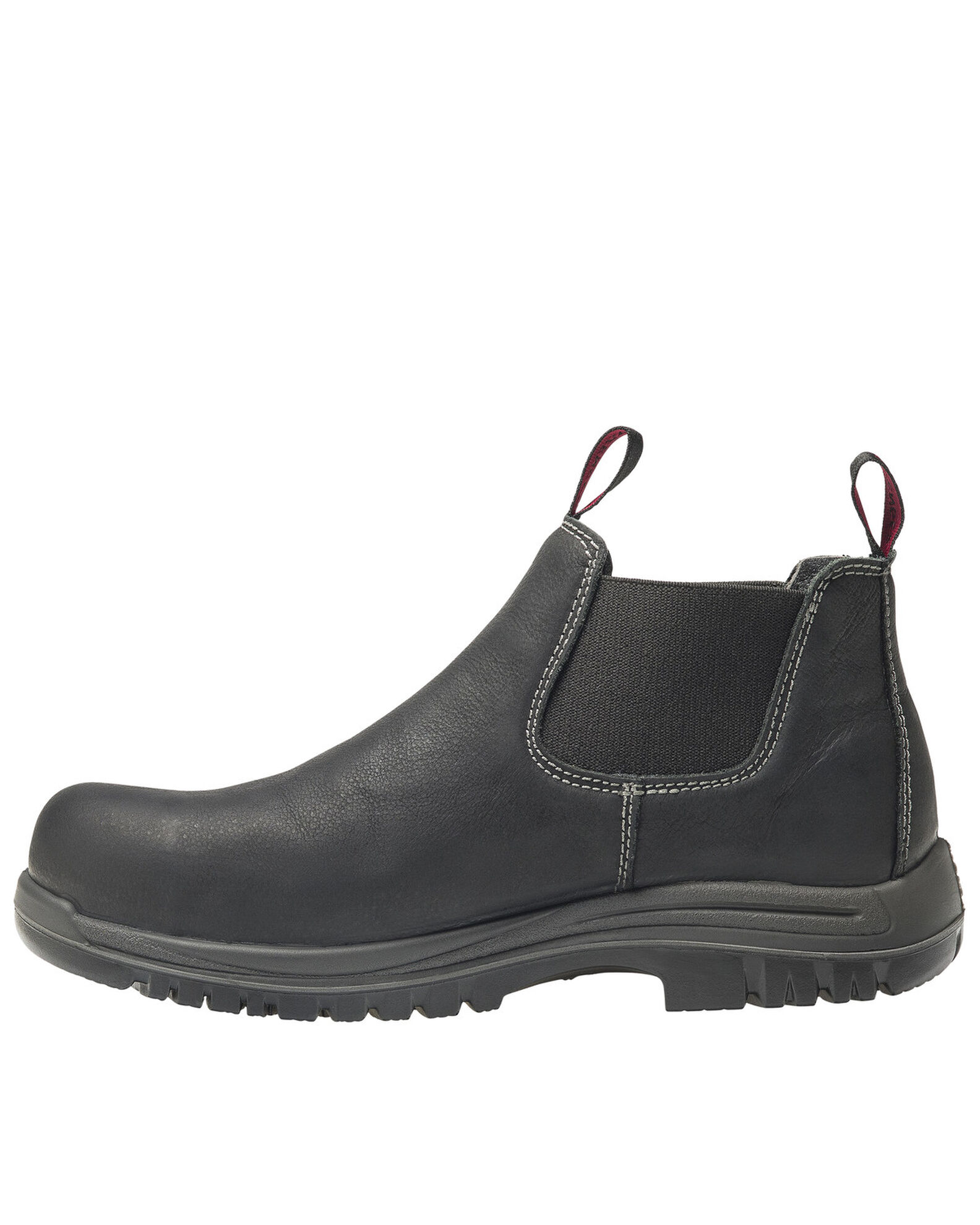 Image #3 - Avenger Men's Foreman Pull On Work Boots - Composite Toe, Black, hi-res