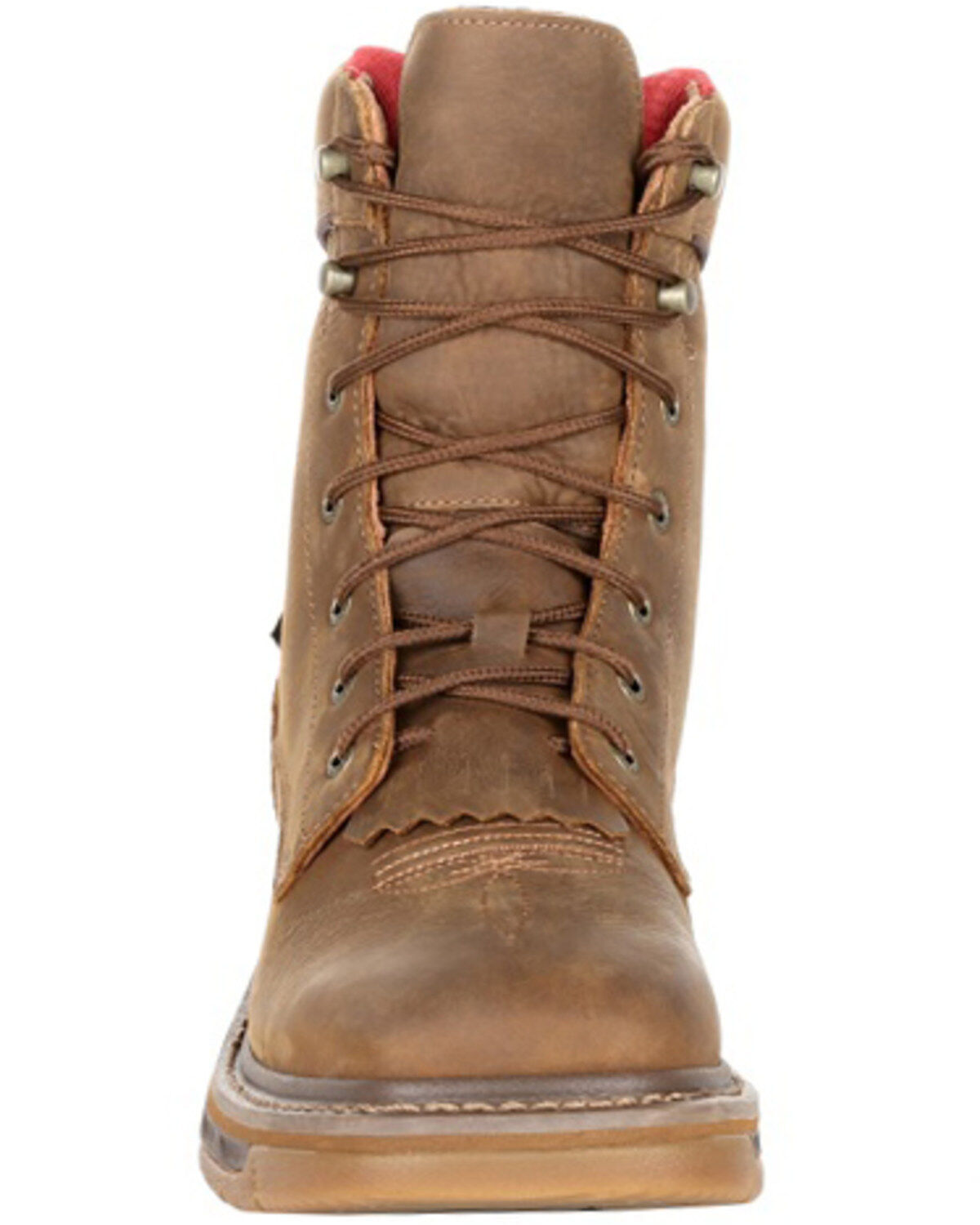 square toe lacer boots