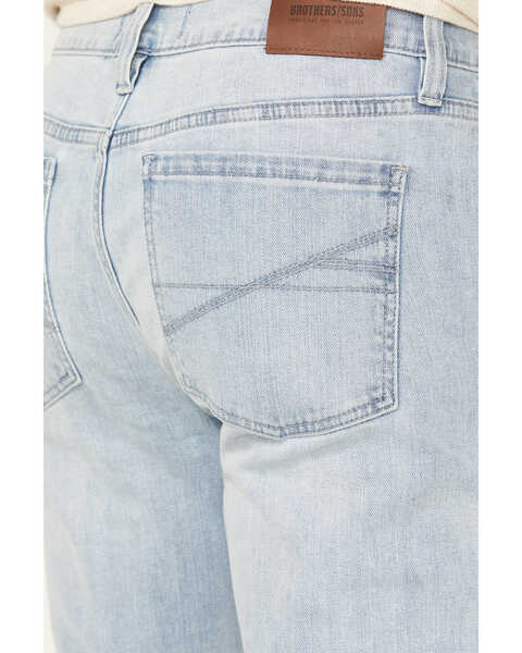 Brothers & Sons Men's Sedona Light Wash Slim Straight Stretch Denim Jeans, Light Wash, hi-res
