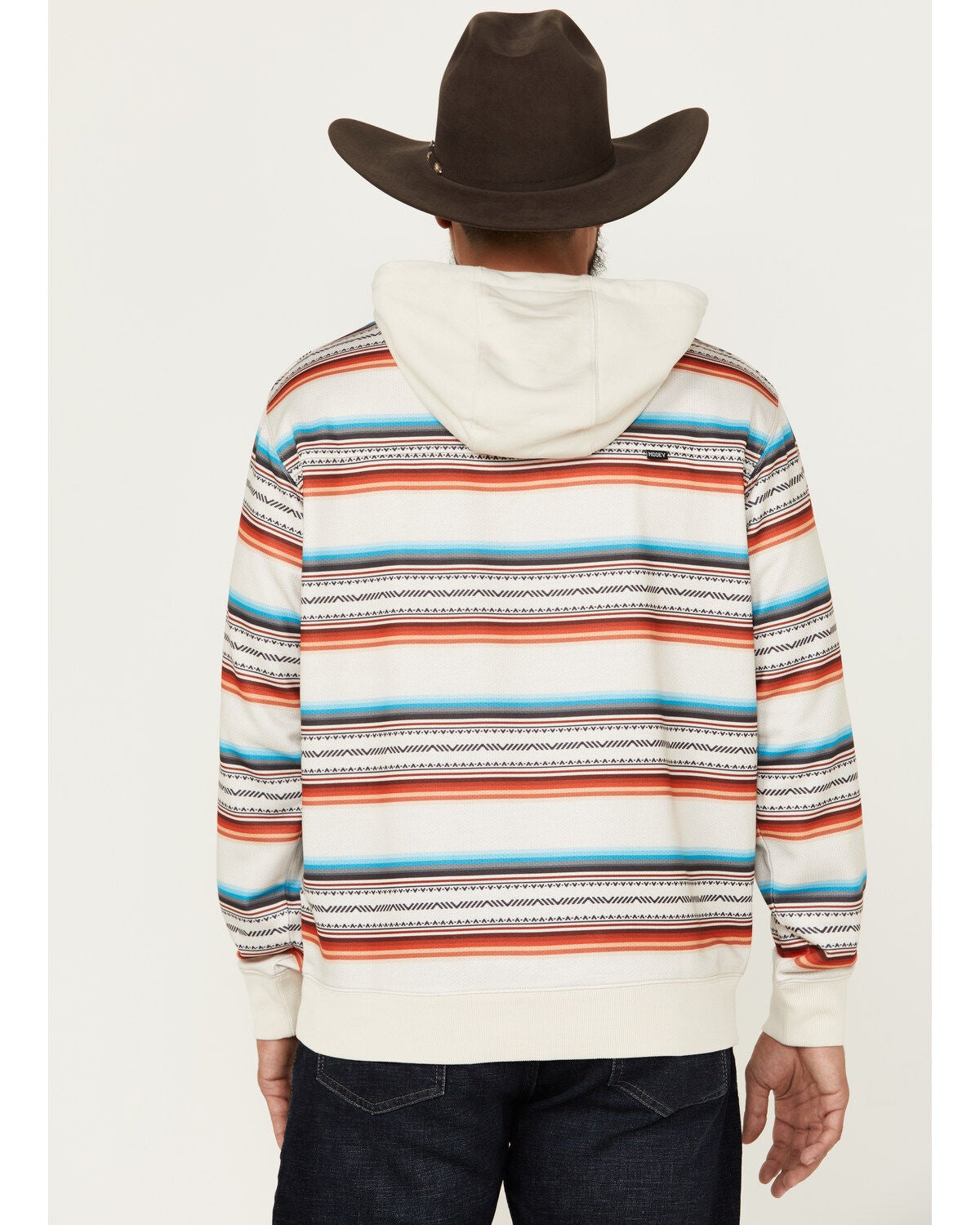 Image #4 - Hooey Men's Mesa Serape Striped Hooded Sweatshirt, , hi-res