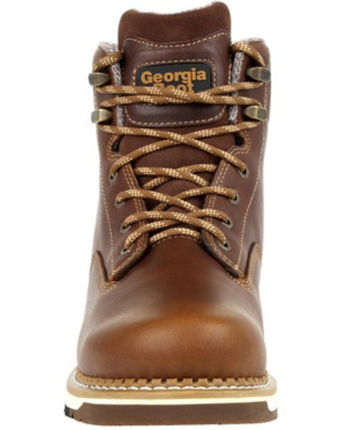 Image #5 - Georgia Boot Men's AMP LT Waterproof Work Boots - Steel Toe, Brown, hi-res