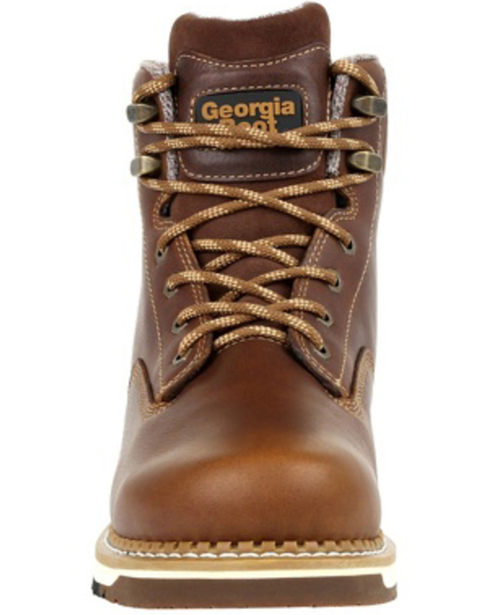 Image #5 - Georgia Boot Men's AMP LT Waterproof Work Boots - Steel Toe, Brown, hi-res
