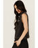 Image #2 - White Crow Women's Washed Knit Vest, Black, hi-res