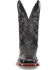 Image #4 - El Dorado Men's Handmade Full Quill Ostrich Stockman Boots - Broad Square Toe, Black, hi-res