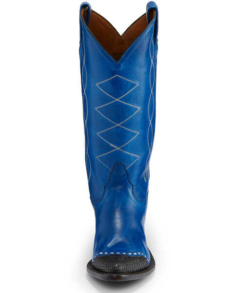 Image #3 - Tony Lama Women's Emilia Western Boots - Pointed Toe, Blue, hi-res