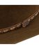 Image #2 - Justin 2X Wool Felt Hat, Brown, hi-res