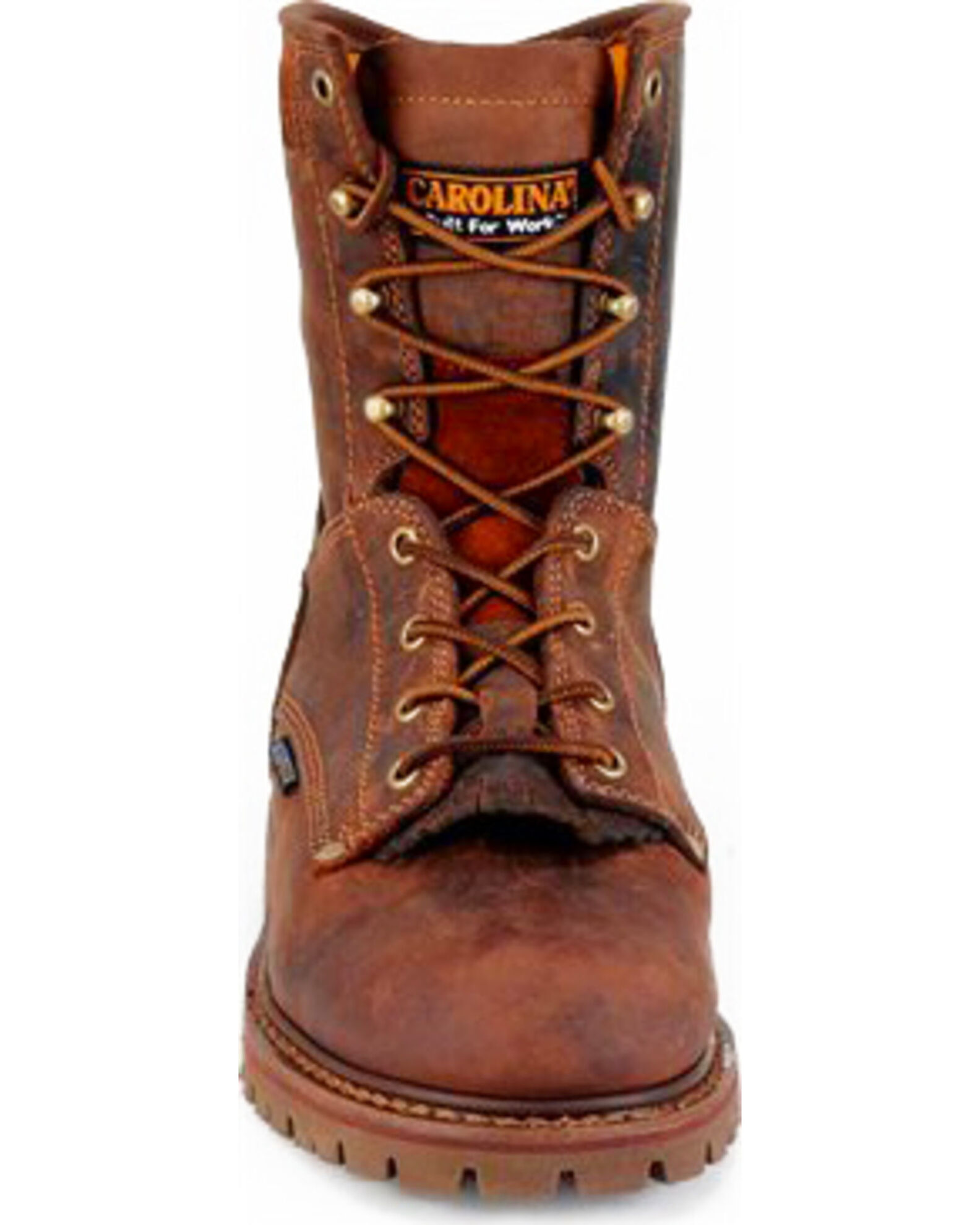 Image #4 - Carolina Men's 8" Waterproof Composite Toe Work Boots, Brown, hi-res