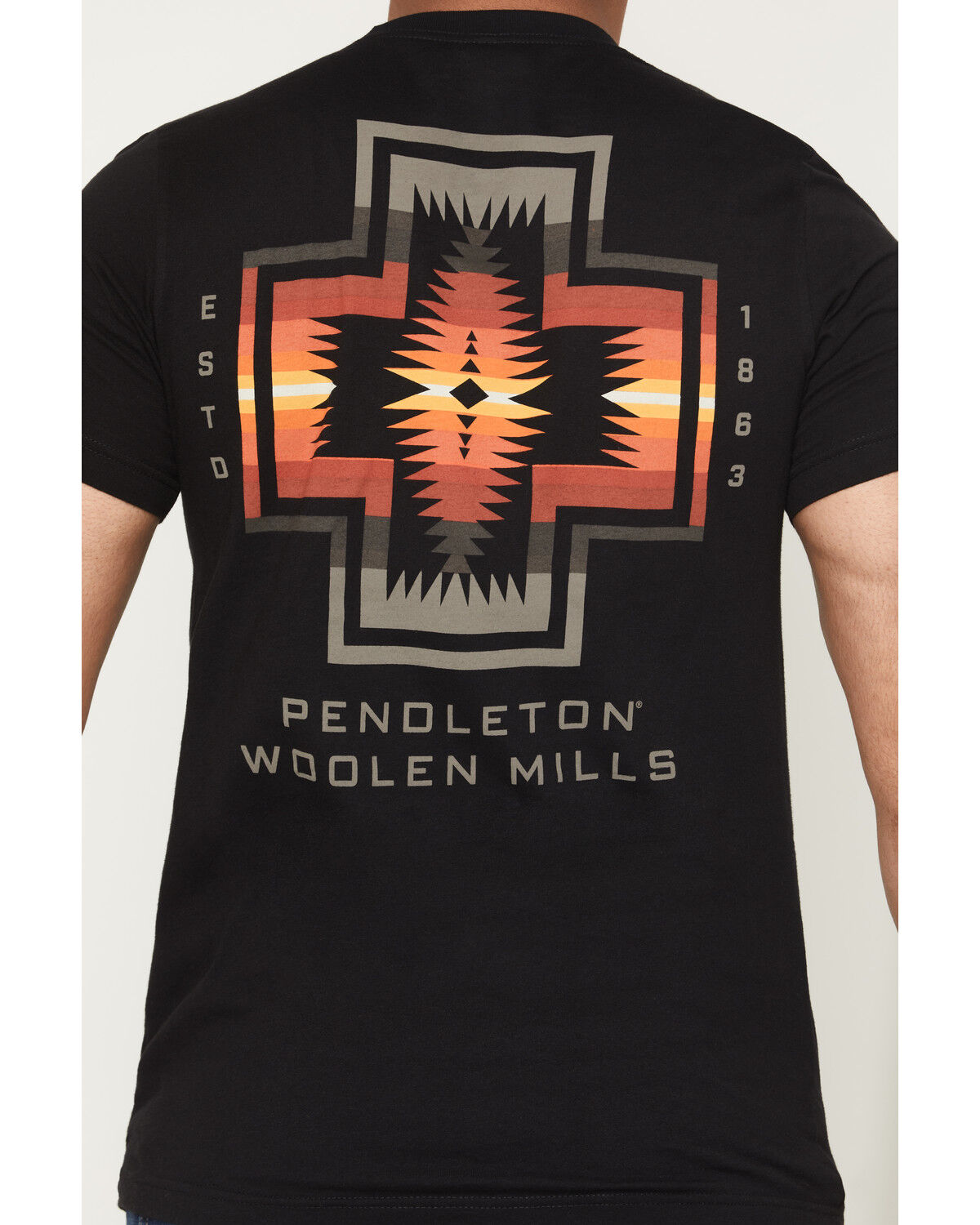 Image #4 - Pendleton Men's Harding Ombre Short Sleeve Graphic T-Shirt, Black, hi-res