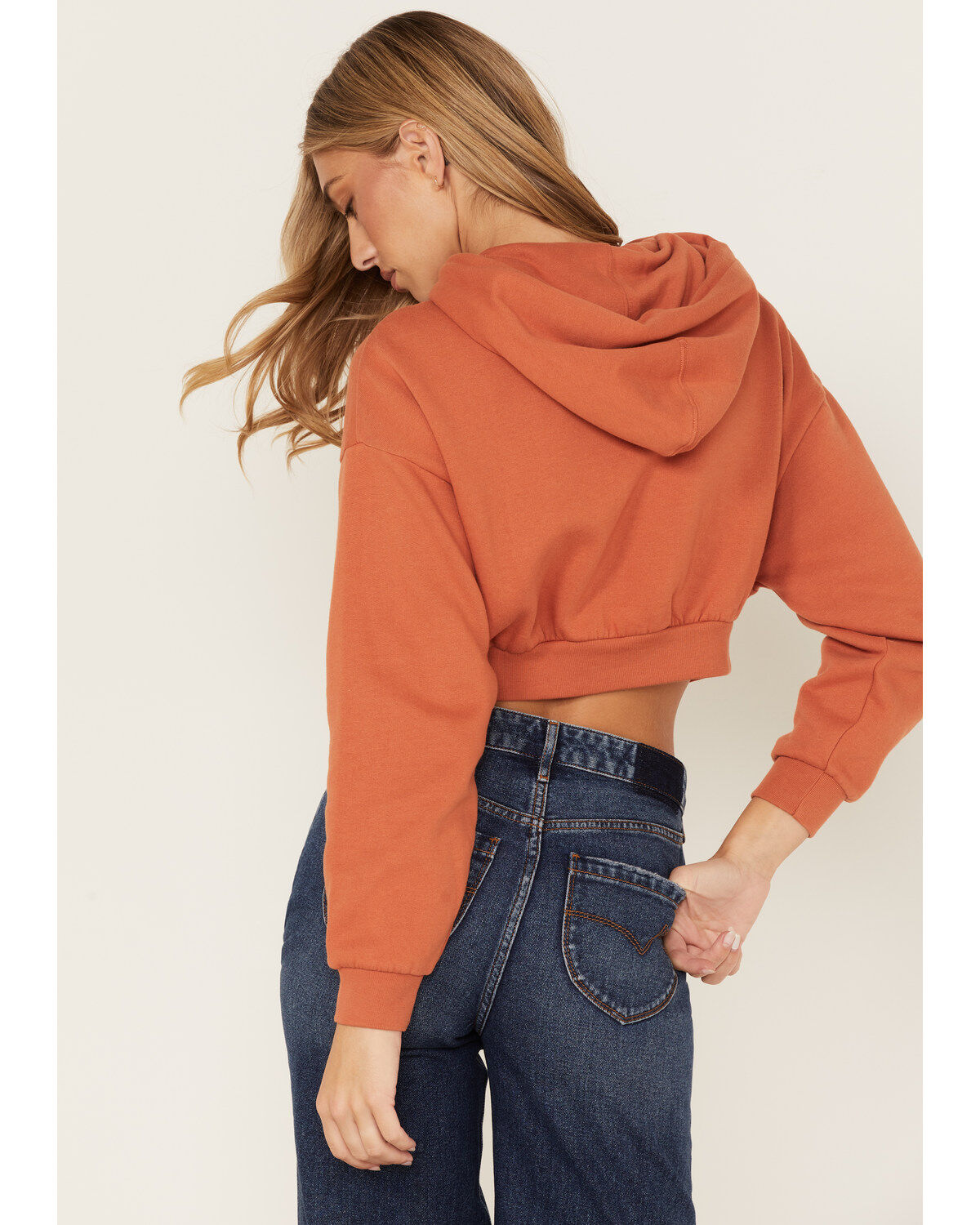 Image #4 - Levi's Women's Laundry Day Cropped Hoodie, Brown, hi-res