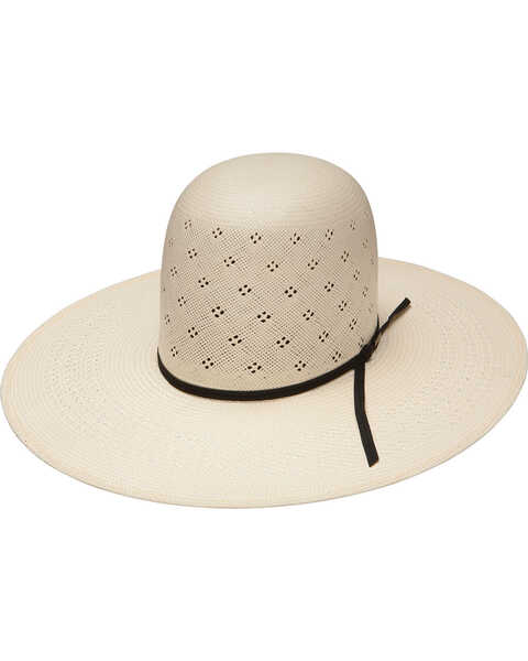 Resistol Men's Tuff-Anuff Conley Open Crown 20X Straw Hat, Natural, hi-res