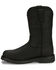 Image #3 - Justin Men's 11" Dorsal Waterproof Work Boots - Steel Toe, Black, hi-res