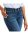 Image #2 - Ariat Women's R.E.A.L Perfect Rise Stretch Abby Straight Mackenzie Jeans, Blue, hi-res