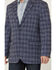 Image #3 - Rock & Roll Denim Men's Plaid Print Modern Fit Sportcoat, Blue, hi-res