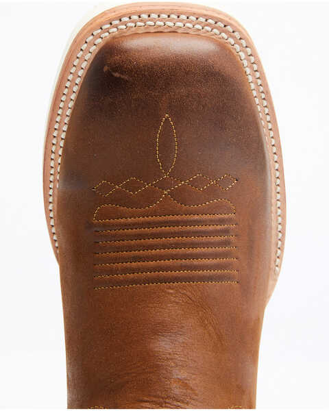 Image #6 - RANK 45® Men's Clements Western Performance Boots - Broad Square Toe, Tan, hi-res