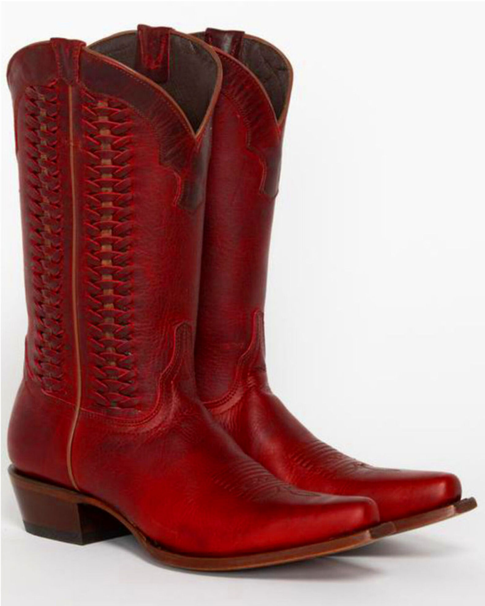 Shyanne Women s Leather Laced Western Boots Snip Toe Boot Barn