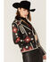 Image #3 - Double D Ranch Women's Chilli Pantine Studded Southwestern Leather Jacket, , hi-res