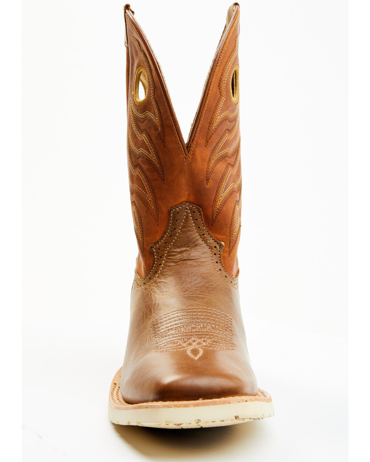 Image #4 - Double H Men's Thatcher Western Boots - Broad Square Toe, Brown, hi-res