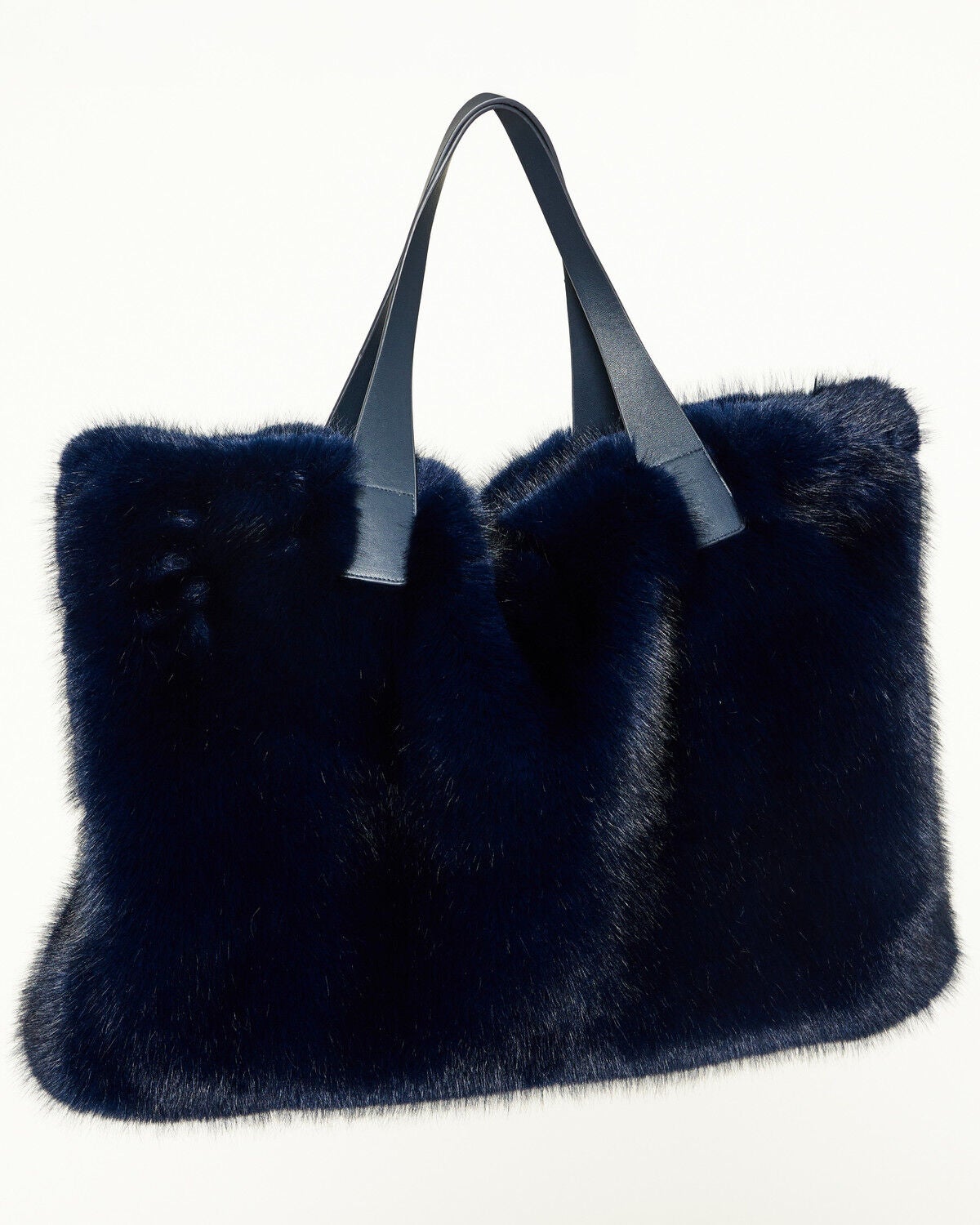 Image #2 - Azalea Wang Women's Confidante Faux Fur Bag, Navy, hi-res