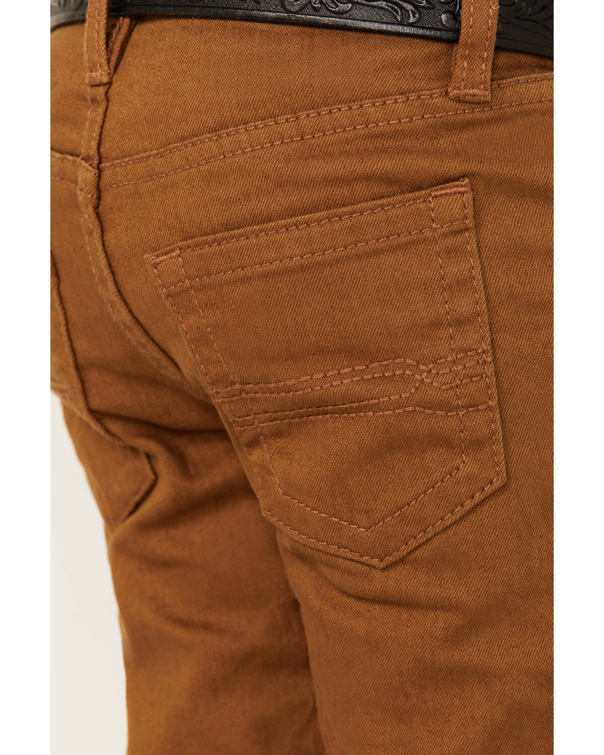 Image #4 - Cody James Little Boys' Rubber Slim Straight Stretch Jeans, Rust Copper, hi-res