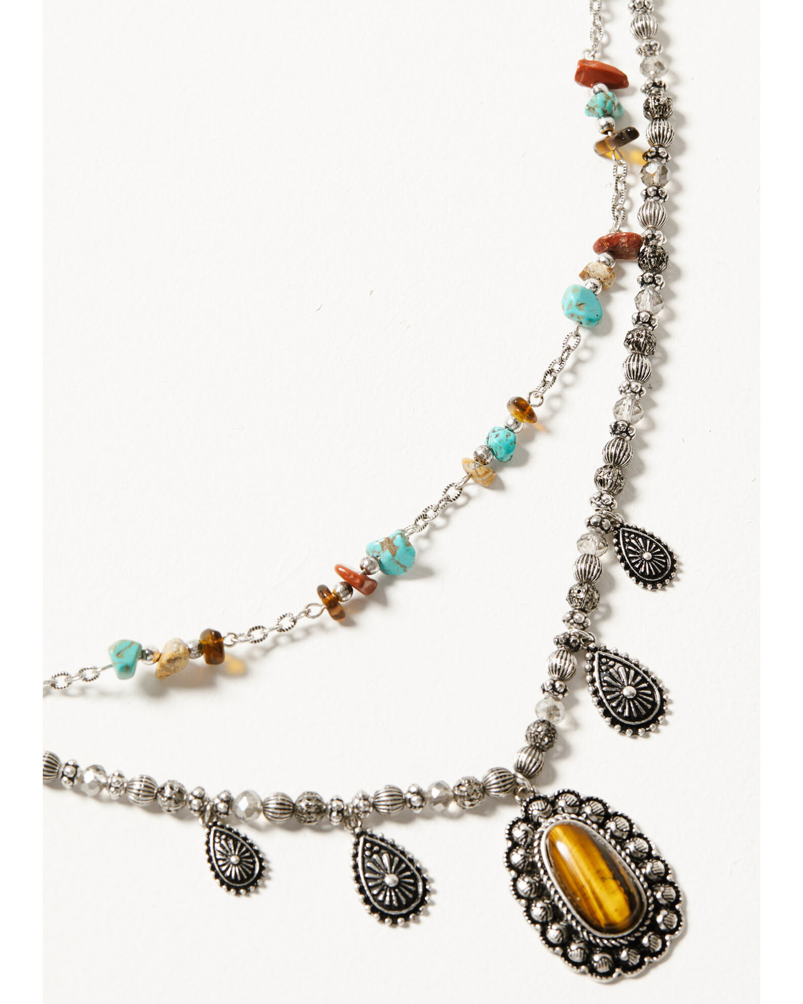 Shyanne Women's Bisbee Falls Multi-Layered Concho Necklace