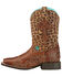 Image #2 - Ariat Little Girls' Crossroads Western Boots - Broad Square Toe, , hi-res