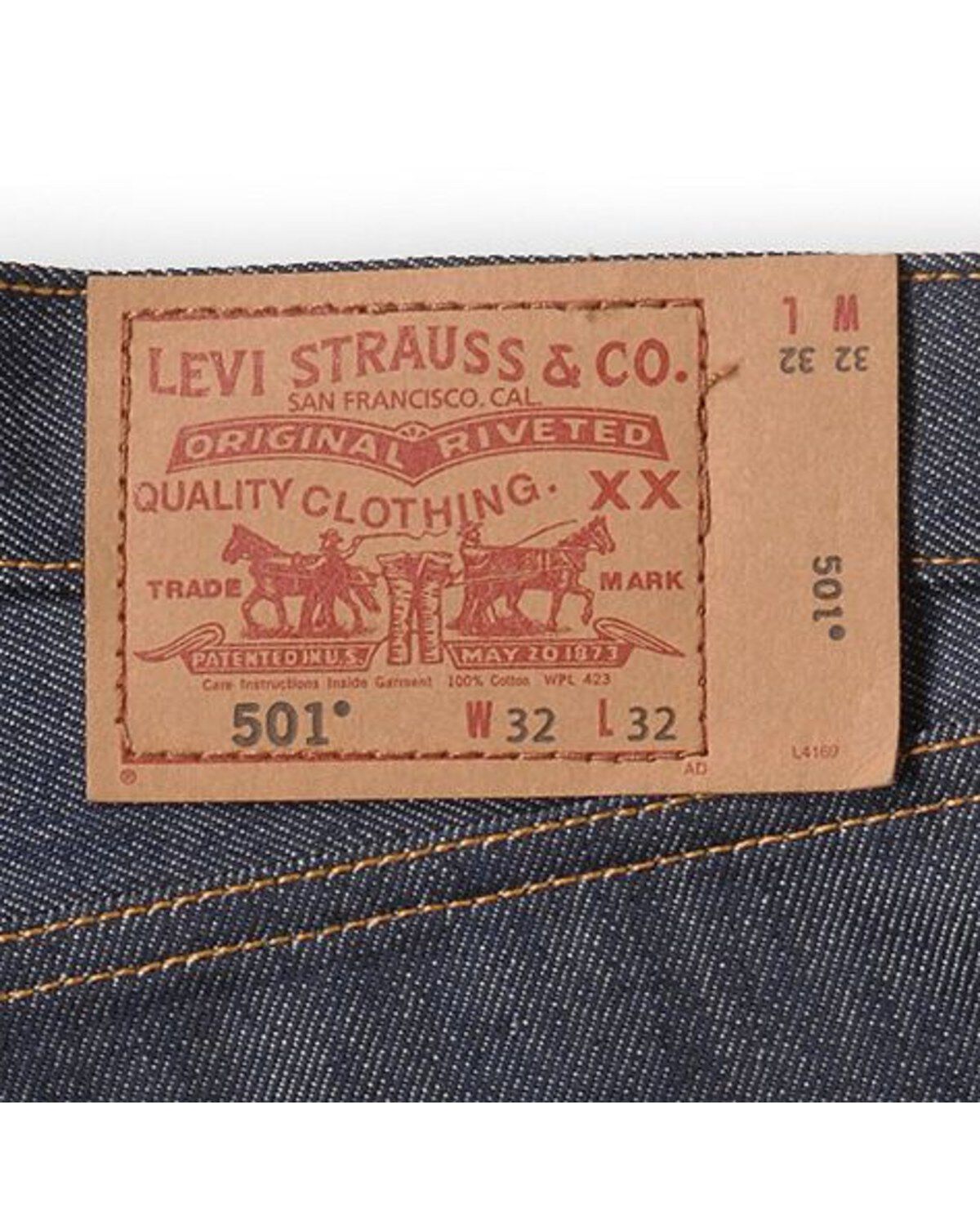 jeans levis 501 original riveted