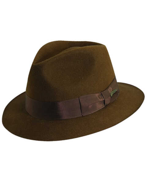 Image #1 - Indiana Jones Pinch Front Wool Felt Fedora Hat, , hi-res