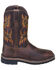 Justin Men's Driller Western Work Boots - Soft Toe, Brown, hi-res