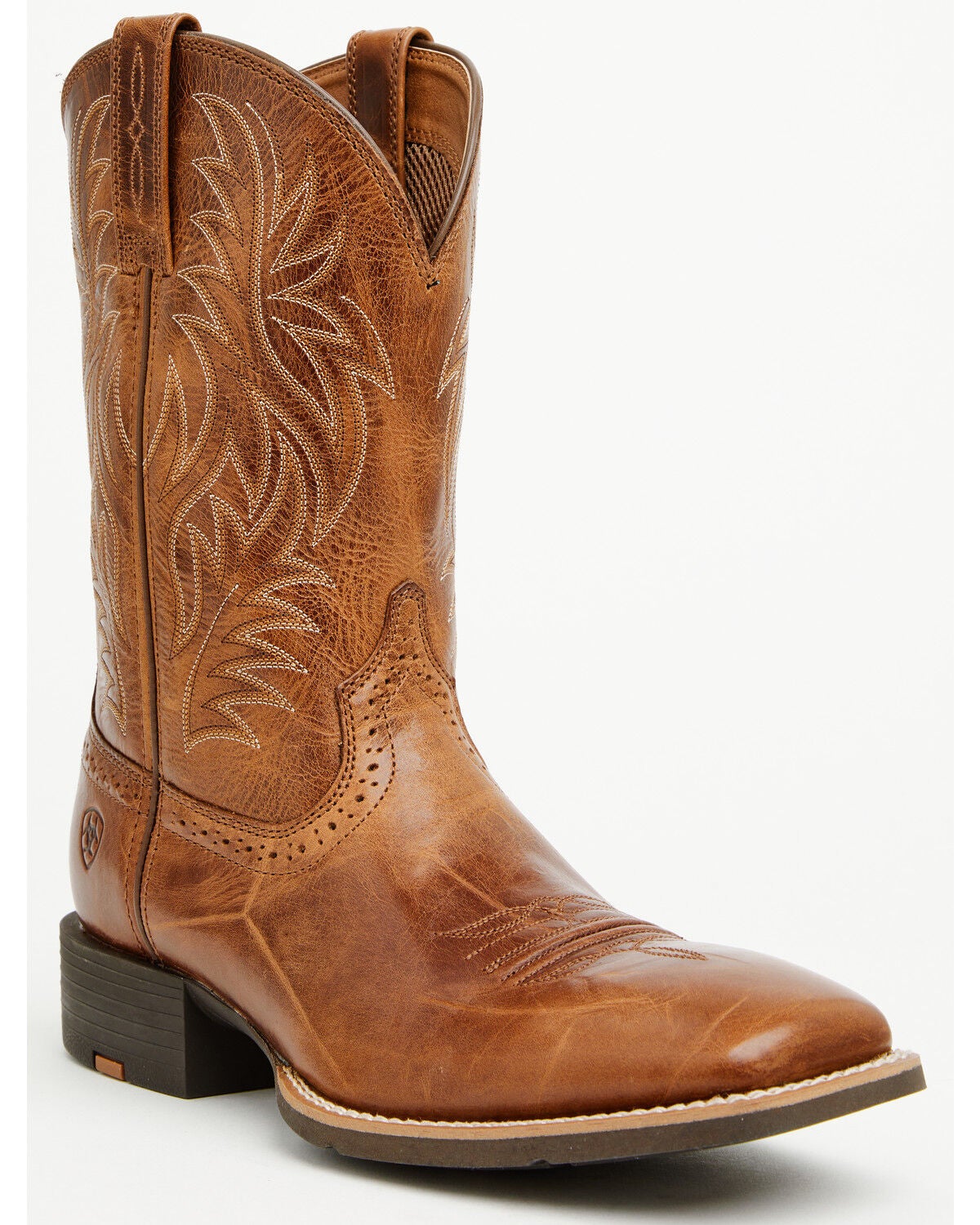 Ariat Men's Sport Performance Western Boots - Broad Square Toe, Tan, hi-res