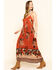 Image #3 - Patron of Peace Women's Rust Floral Border Sleeveless Maxi Dress, , hi-res