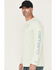 Image #2 - Carhartt Men's Force Sun Defender™ Lightweight Long Sleeve Hooded Graphic T-Shirt, Light Green, hi-res
