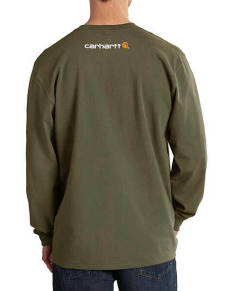 Image #2 - Carhartt Workwear Men's Saw Graphic Long Sleeve T-Shirt, Green, hi-res