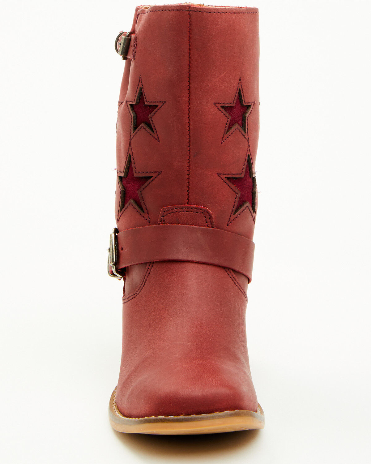 Product Name:  Dingo Little Girls' Blacklist Star Inlay Harness Boots - Square Toe