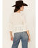 Image #4 - Shyanne Women's Inset Lace Embroidered Peasant Top, White, hi-res
