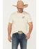 Image #2 - Ariat Men's Bronc Riding Heritage Short Sleeve Graphic T-Shirt, Natural, hi-res