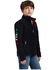 Image #1 - Ariat Boys' Mexico Flag Logo Embroidered Softshell Jacket, , hi-res