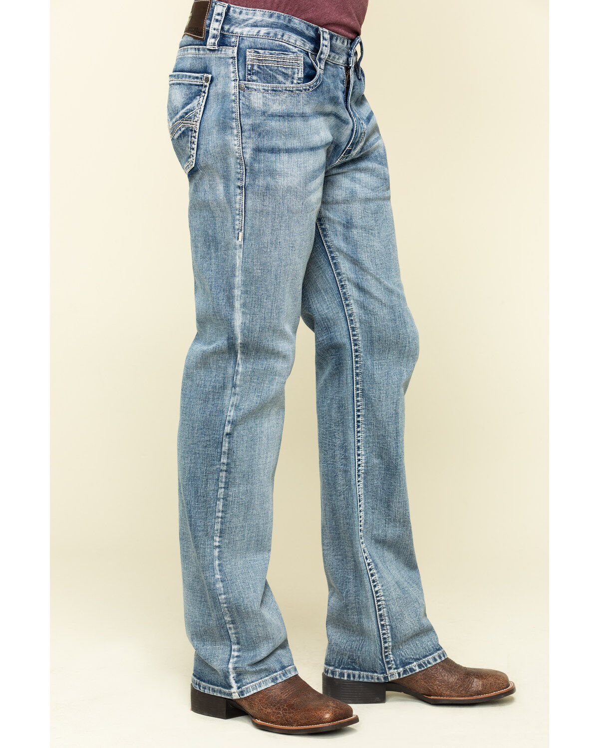 Image #3 - Rock & Roll Cowboy Men's Double Barrel Light Stretch Relaxed Bootcut Jeans, , hi-res