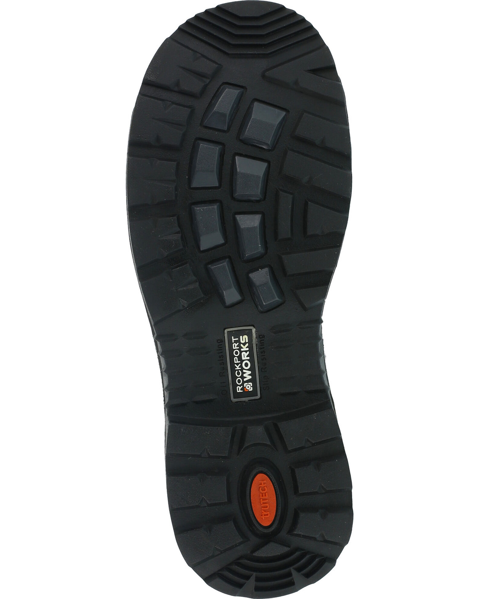 Image #5 - Rockport More Energy Black 6" Lace-Up Work Boots - Composite Toe, Black, hi-res