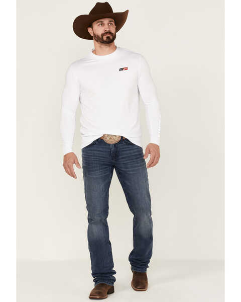 Kimes Ranch Men's K1 Long Sleeve Tech T-Shirt, White, hi-res