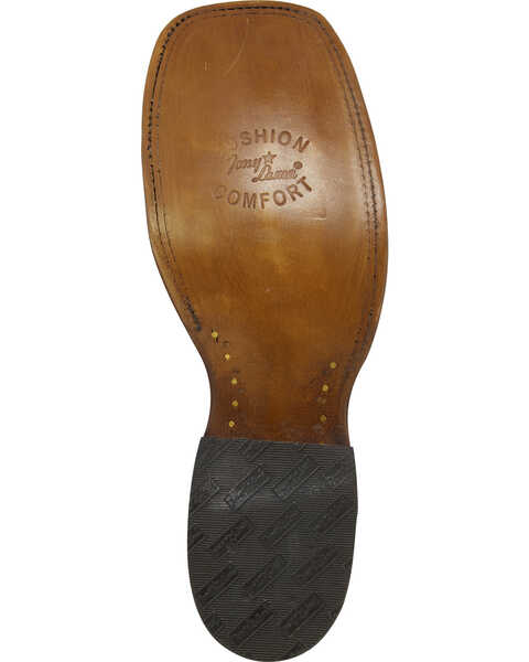 Image #4 - Tony Lama Men's Black Hermoso Full Quill Ostrich Cowboy Boots - Square Toe, , hi-res